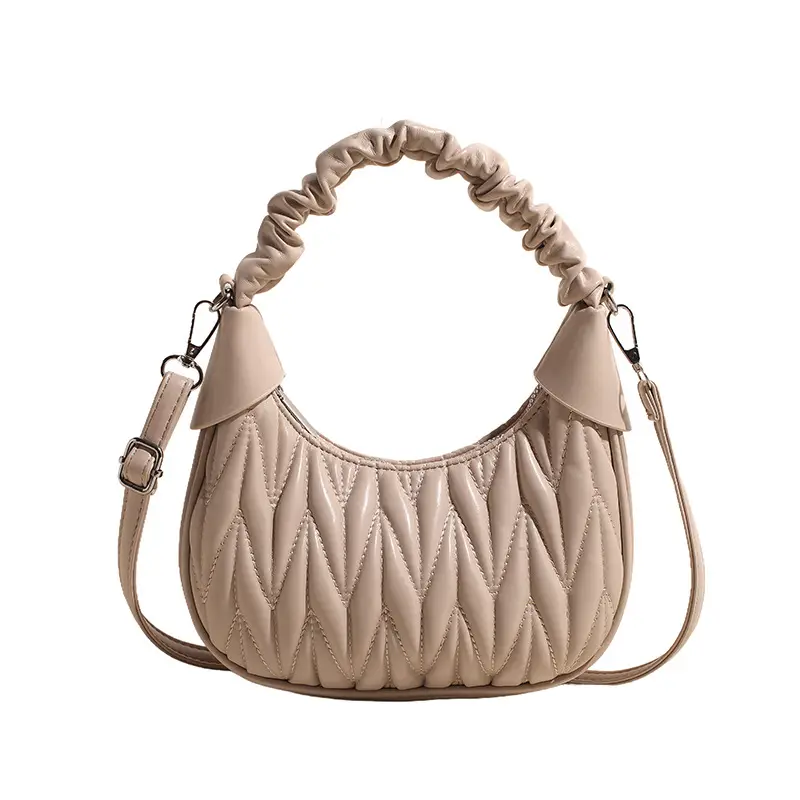 Pink Quilted Shoulder Bag for Women