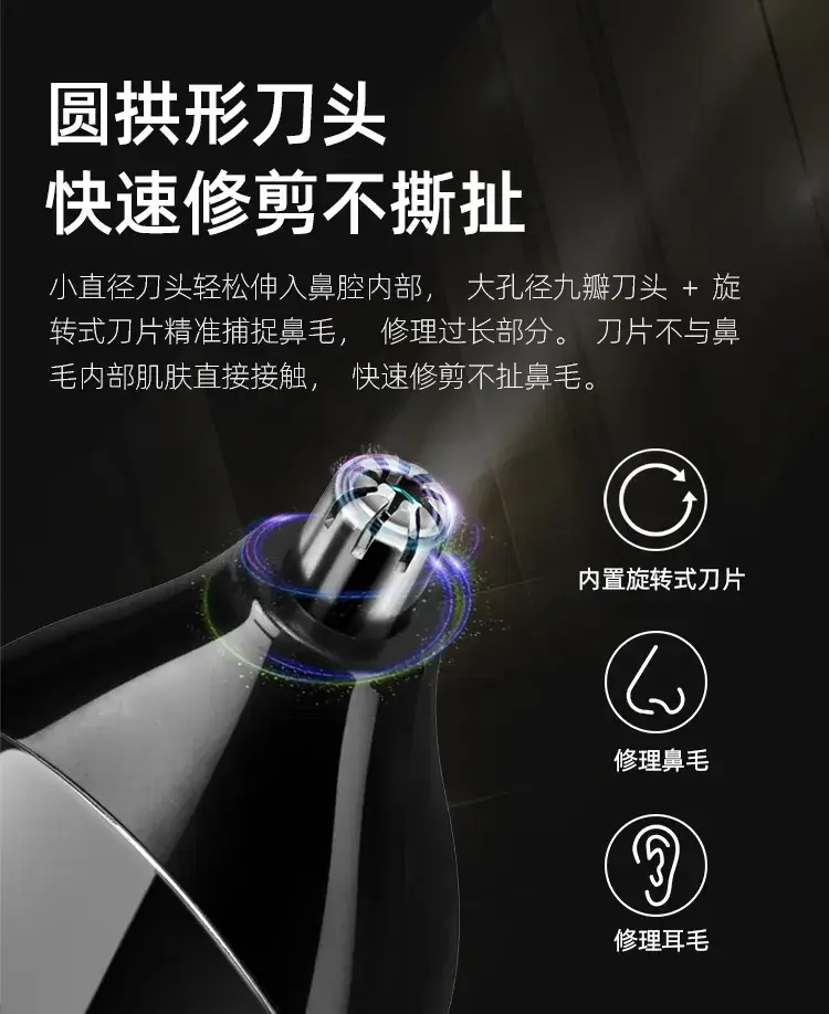 Multifunctional Electric Hair Clipper with 3 Attachments — feature 5