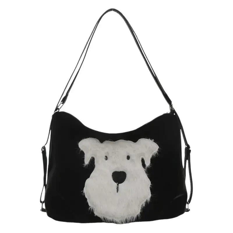 Women's One-Shoulder Faux Fur Backpack 2024 - Image 9