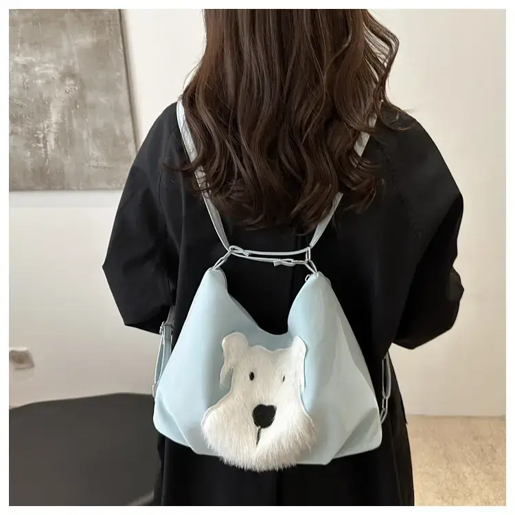 Women's One-Shoulder Faux Fur Backpack 2024 — feature 14