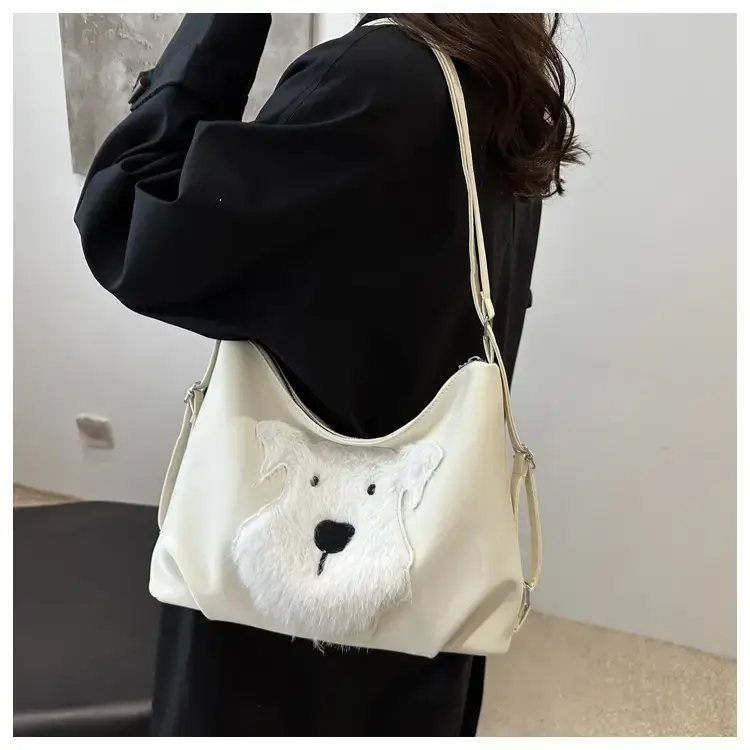 Women's One-Shoulder Faux Fur Backpack 2024 — feature 8