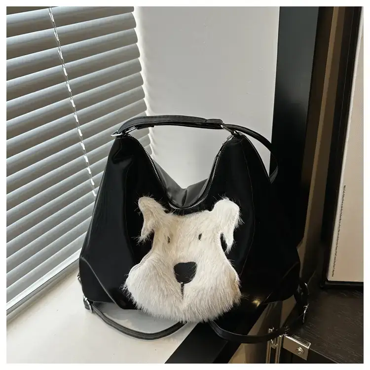 Women's One-Shoulder Faux Fur Backpack 2024 — feature 9
