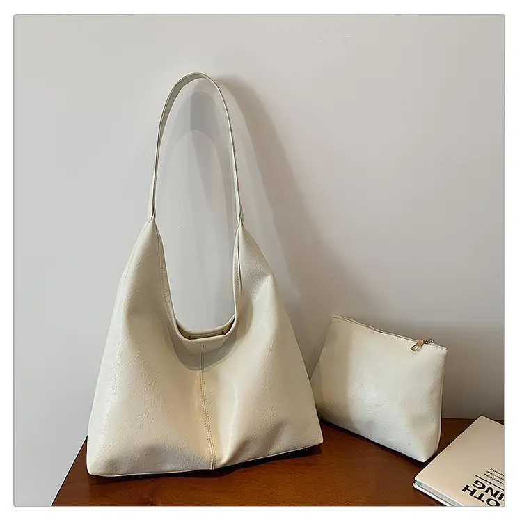 Brown Leather Tote Bag for Women, Large Capacity, Retro Design — feature 26