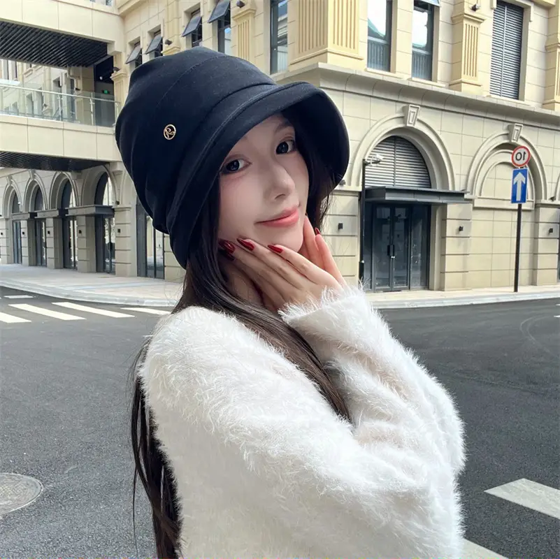 Japanese Fisherman Hat Women Duck Tongue Square Face All-match — feature 5