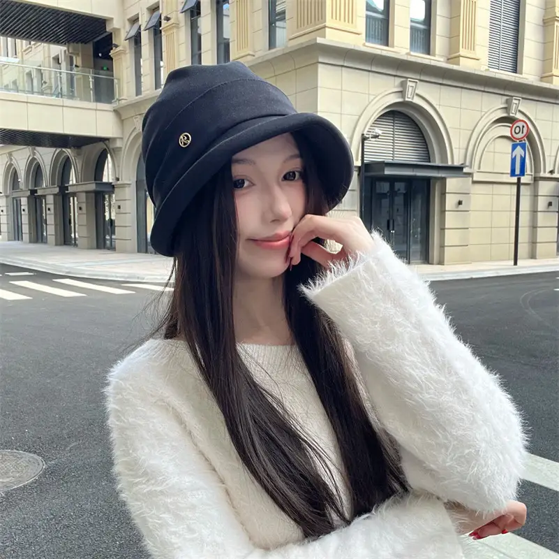 Japanese Fisherman Hat Women Duck Tongue Square Face All-match — feature 6