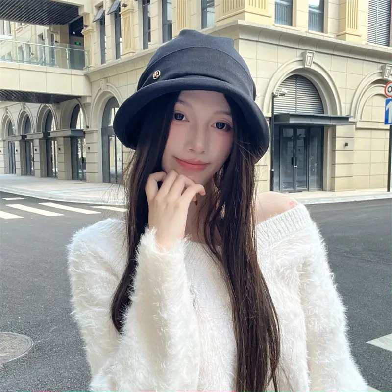 Japanese Fisherman Hat Women Duck Tongue Square Face All-match — feature 7