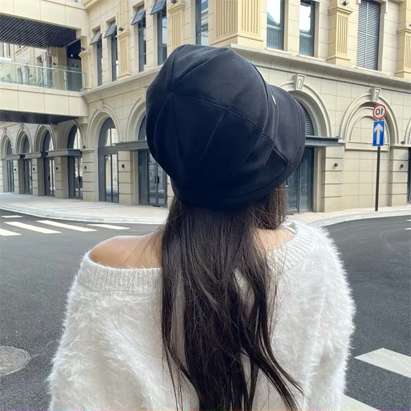 Japanese Fisherman Hat Women Duck Tongue Square Face All-match — feature 8