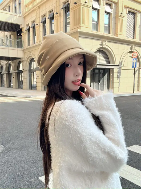 Japanese Fisherman Hat Women Duck Tongue Square Face All-match — feature 9