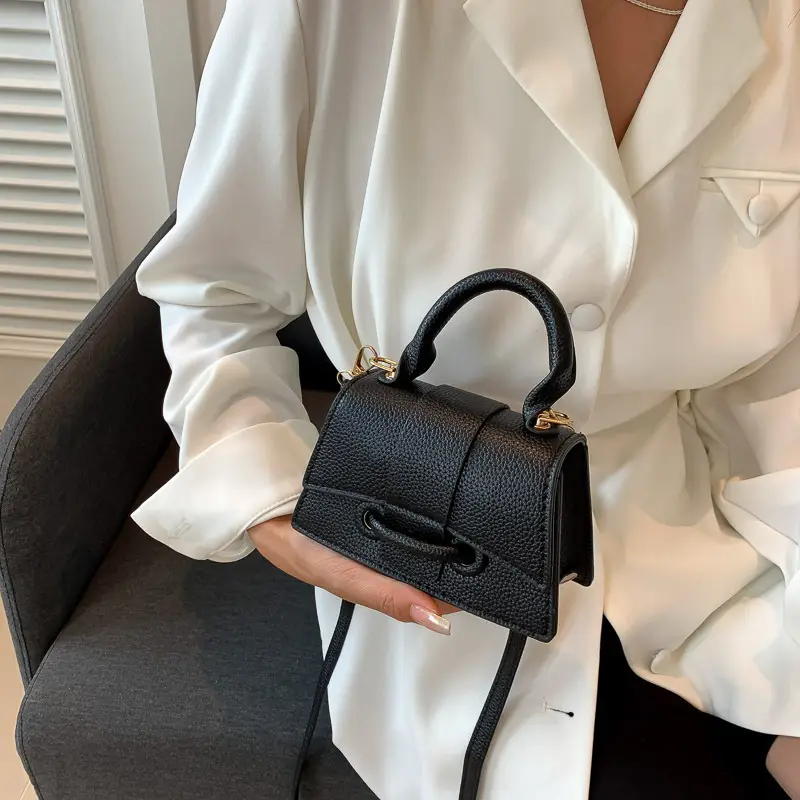 Black Square Handbag for Women 2024 - Image 7