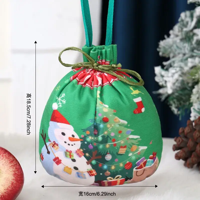 Cross-Border Santa Apple Candy Bag for Kids Christmas Gift - Image 37