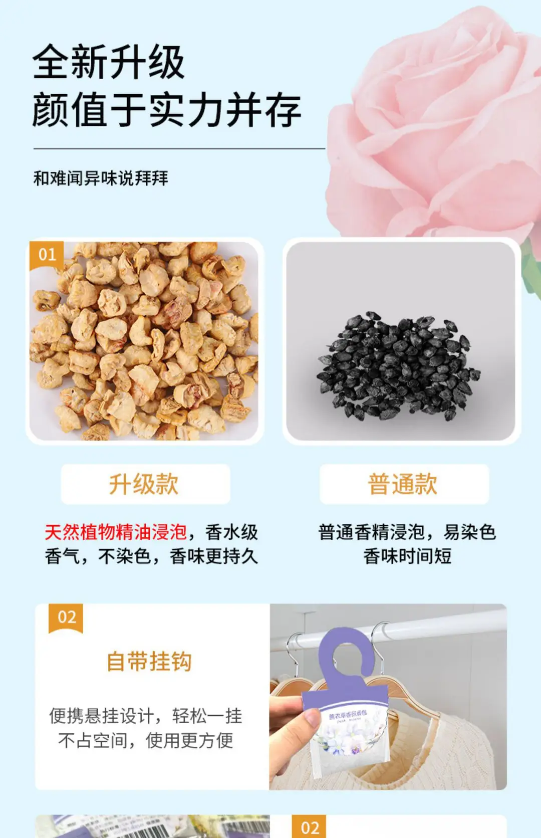 Lavender Sachet Wardrobe Sachet Deodorizing Aromatherapy Sachet Car Fresh Wardrobe Bedroom Room Lasting Fragrant Scent — feature 8