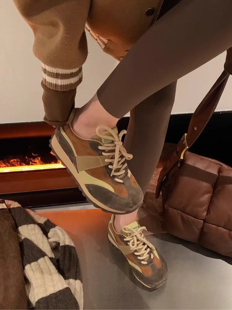 Women's Vintage German Training Shoes 2024 Autumn — feature 10