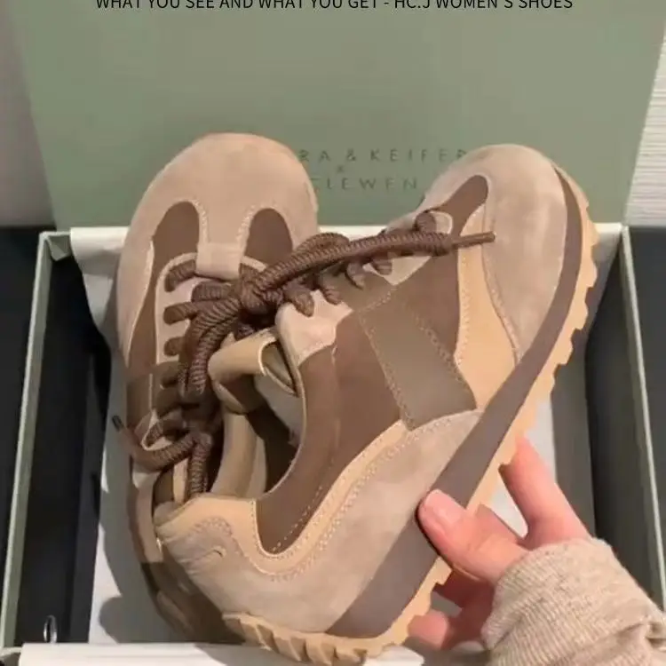 Women's Vintage German Training Shoes 2024 Autumn — feature 4