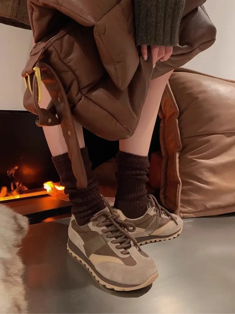 Women's Vintage German Training Shoes 2024 Autumn — feature 5