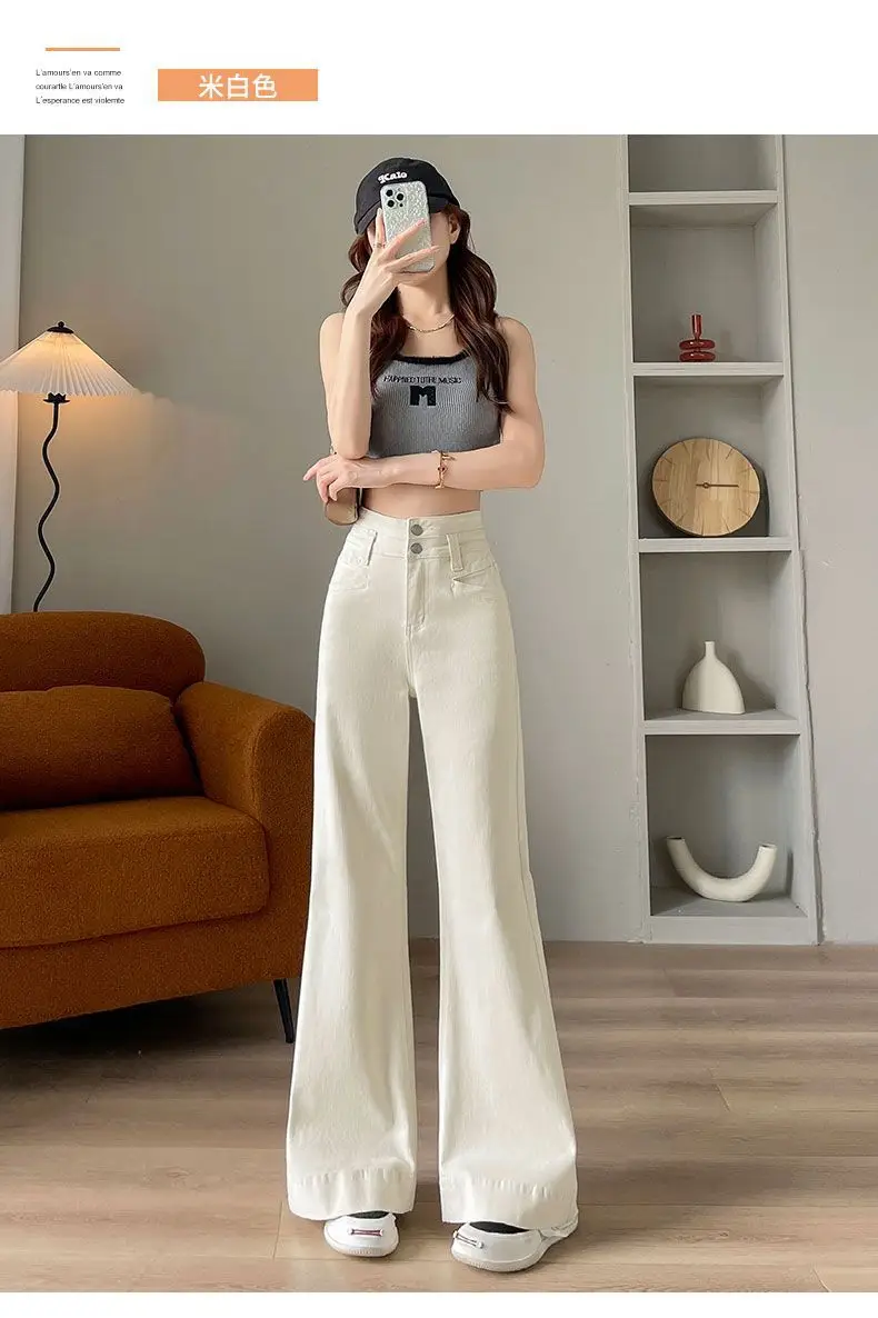 Women Wide Leg Jeans Dark Blue Loosen 2024 — feature 15