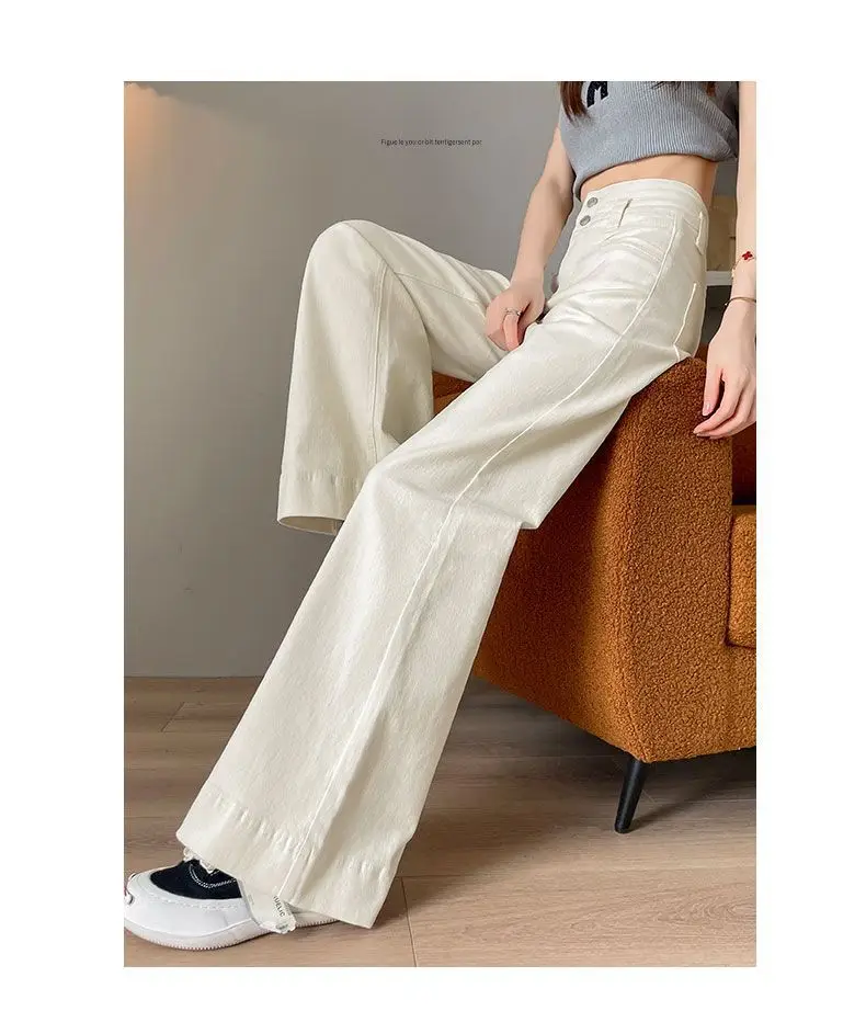 Women Wide Leg Jeans Dark Blue Loosen 2024 — feature 16