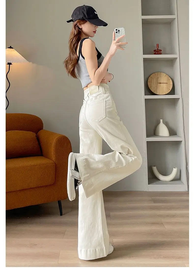 Women Wide Leg Jeans Dark Blue Loosen 2024 — feature 17
