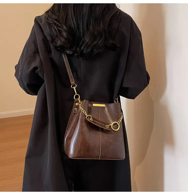 2026 Black Crossbody Bag with Gold Chain — feature 11