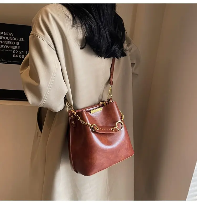 2026 Black Crossbody Bag with Gold Chain — feature 22