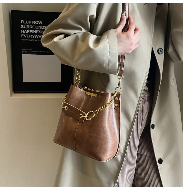2026 Black Crossbody Bag with Gold Chain — feature 23