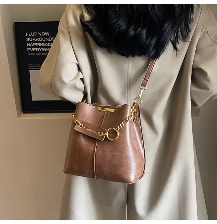 2026 Black Crossbody Bag with Gold Chain — feature 25