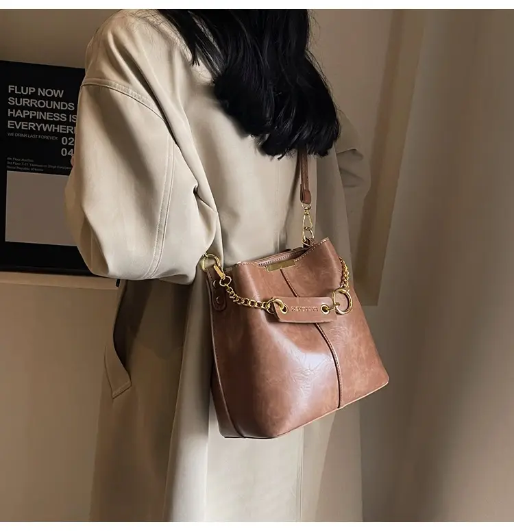 2026 Black Crossbody Bag with Gold Chain — feature 26