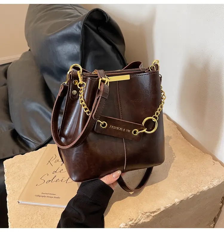 2026 Black Crossbody Bag with Gold Chain — feature 30