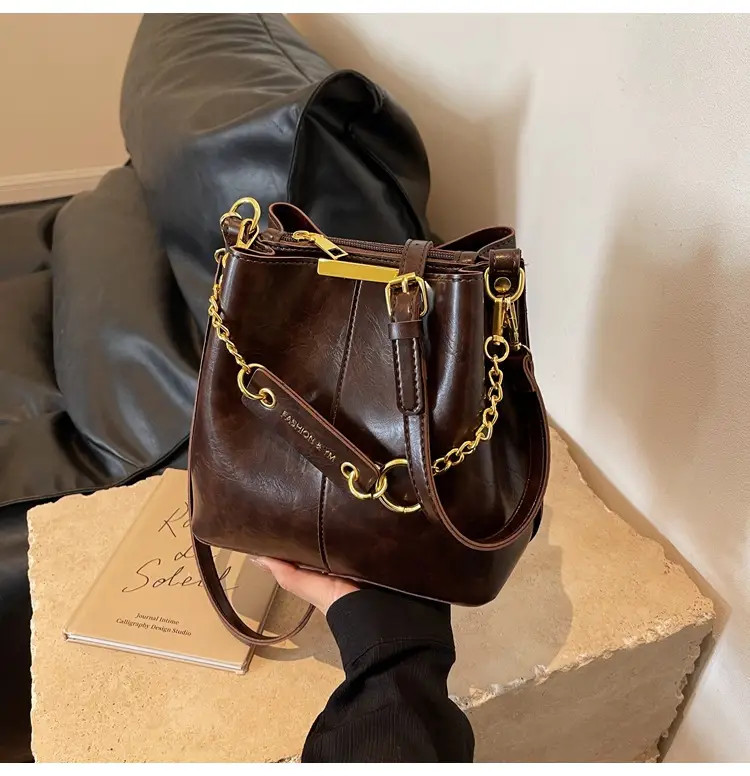 2026 Black Crossbody Bag with Gold Chain — feature 31