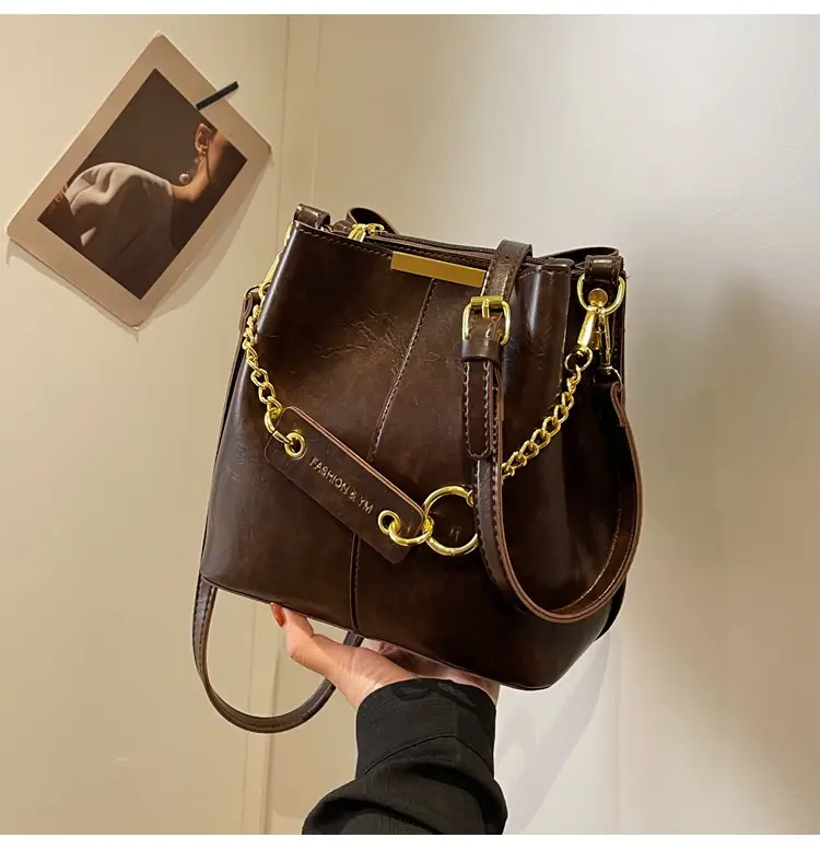2026 Black Crossbody Bag with Gold Chain — feature 34