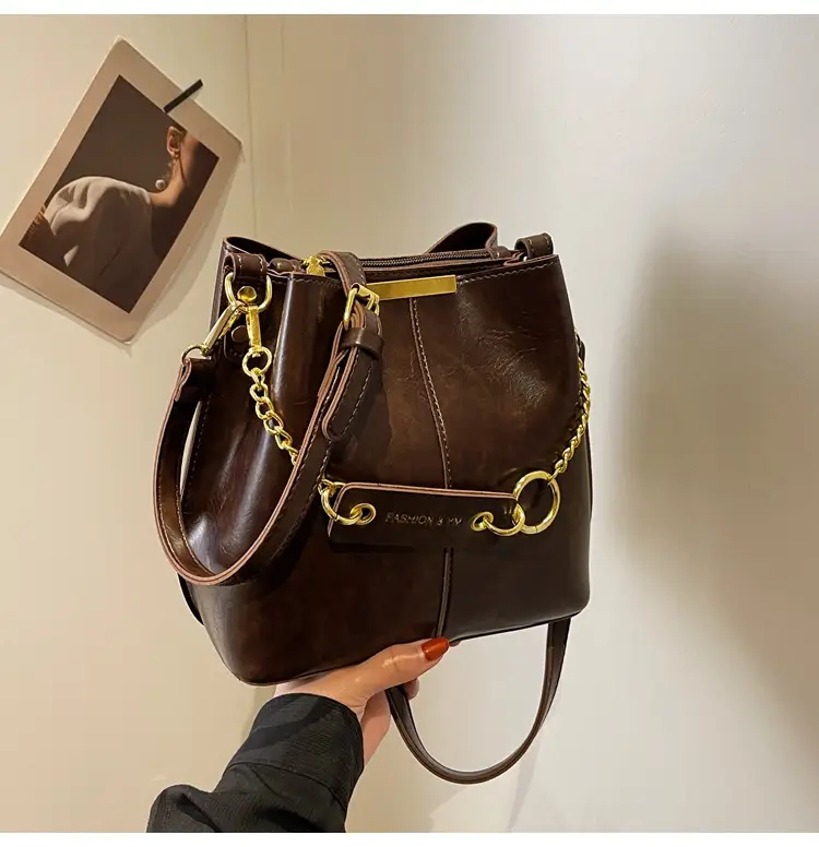 2026 Black Crossbody Bag with Gold Chain — feature 35