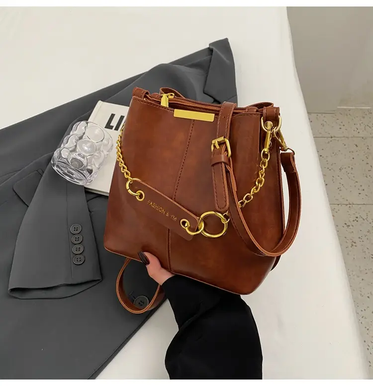 2026 Black Crossbody Bag with Gold Chain — feature 36