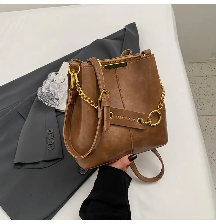 2026 Black Crossbody Bag with Gold Chain — feature 40