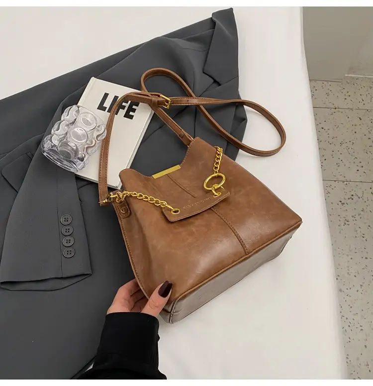 2026 Black Crossbody Bag with Gold Chain — feature 41