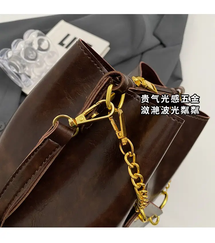 2026 Black Crossbody Bag with Gold Chain — feature 6
