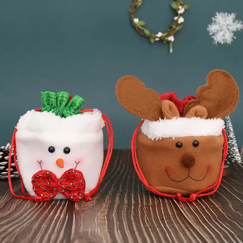 Pink Cartoon Doll Cross Border Christmas Bag 15cm