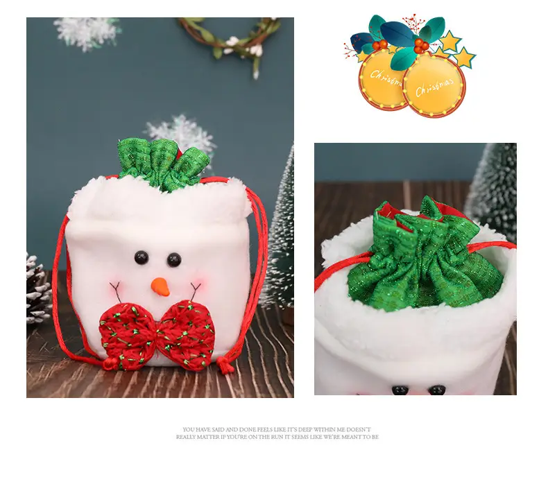Pink Cartoon Doll Cross Border Christmas Bag 15cm — feature 13