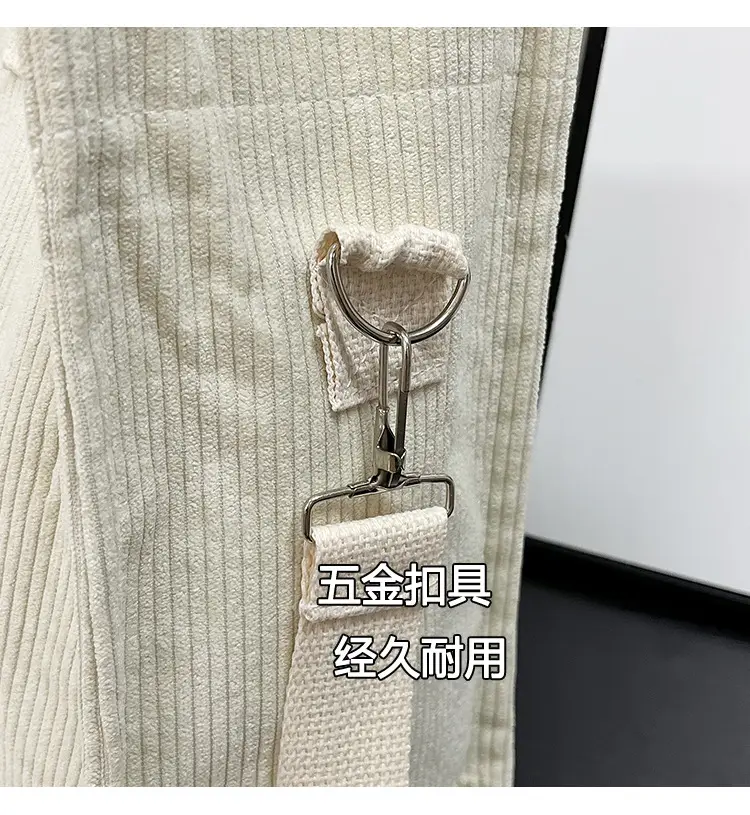 Bag Women's 2022 New South Korea Large Capacity Multi-Pocket Canvas Bag Student Shoulder Crossbody Portable Tote Bag Trendy — feature 5
