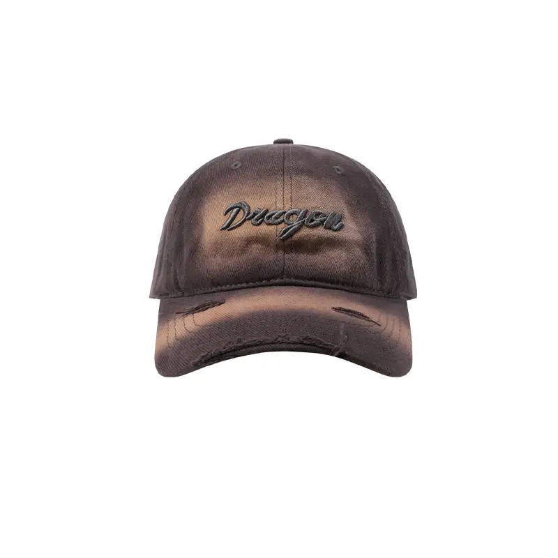 American Retro Baseball Cap Big Head Wide Brim Sunscreen Hat
