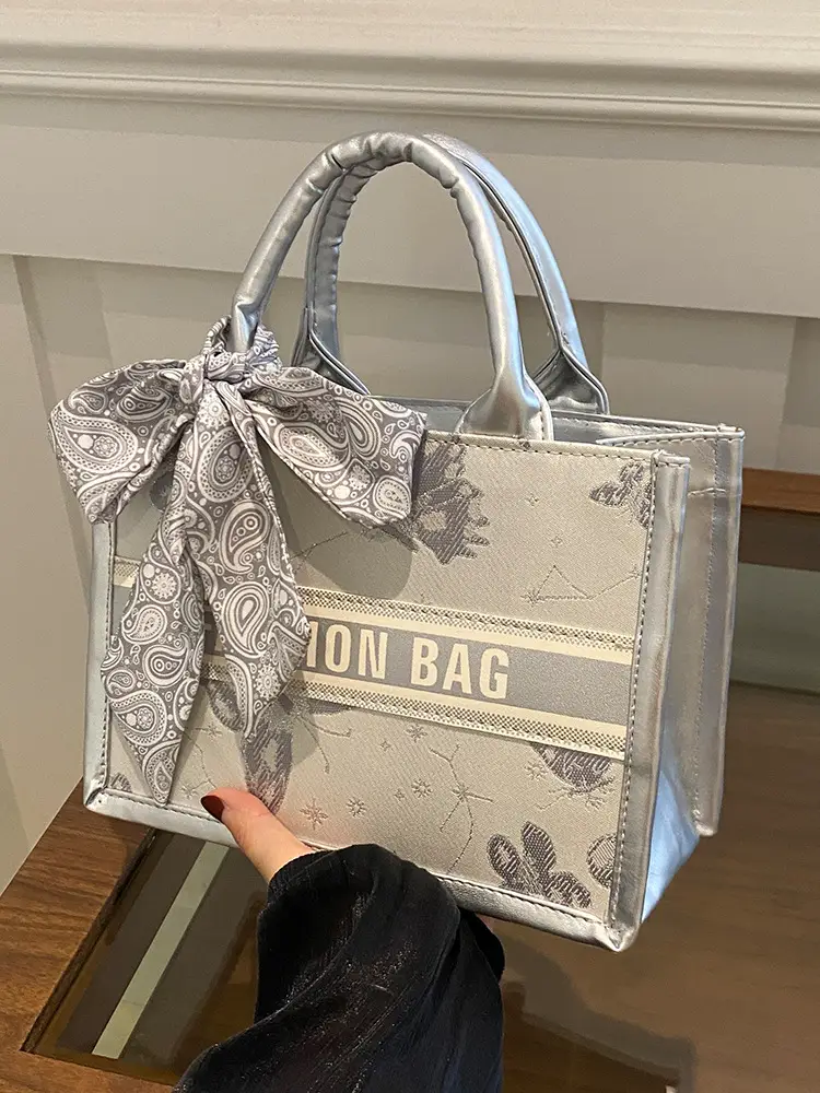 Women's Transparent Patterned Shoulder Bag 2024 Winter - Image 5