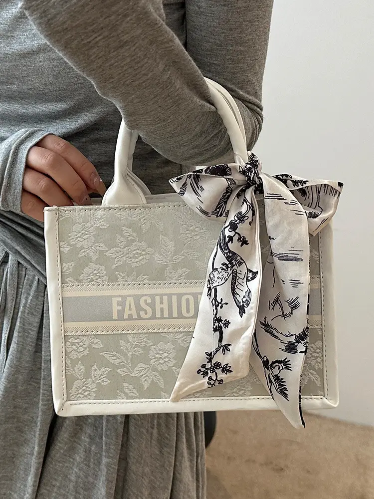 Women's Transparent Patterned Shoulder Bag 2024 Winter - Image 7