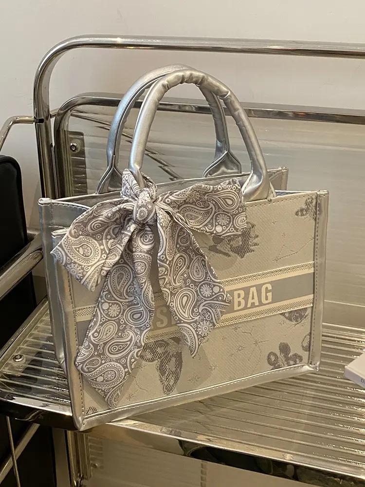 Women's Transparent Patterned Shoulder Bag 2024 Winter - Image 8