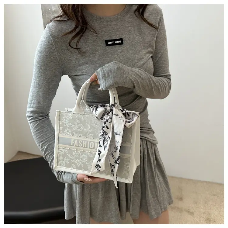 Women's Transparent Patterned Shoulder Bag 2024 Winter — feature 17