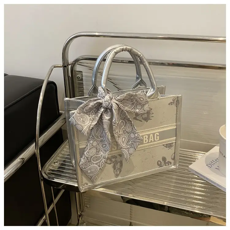 Women's Transparent Patterned Shoulder Bag 2024 Winter — feature 8