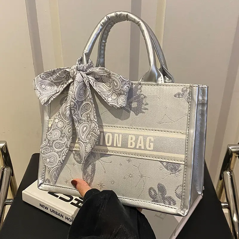 Women's Transparent Patterned Shoulder Bag 2024 Winter - Image 3
