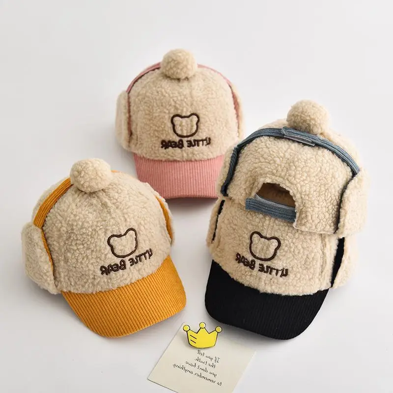 Plush Winter Hats for Boys Girls Cute Warm Cap - Image 25