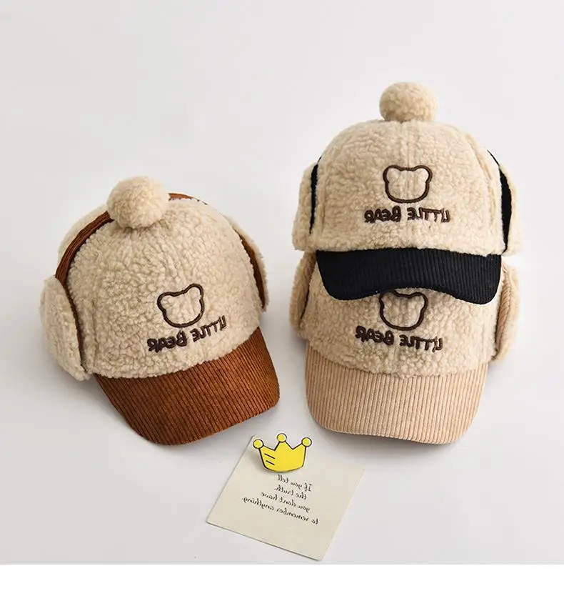 Plush Winter Hats for Boys Girls Cute Warm Cap — feature 13