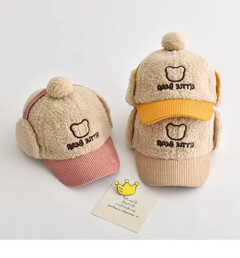 Plush Winter Hats for Boys Girls Cute Warm Cap — feature 14