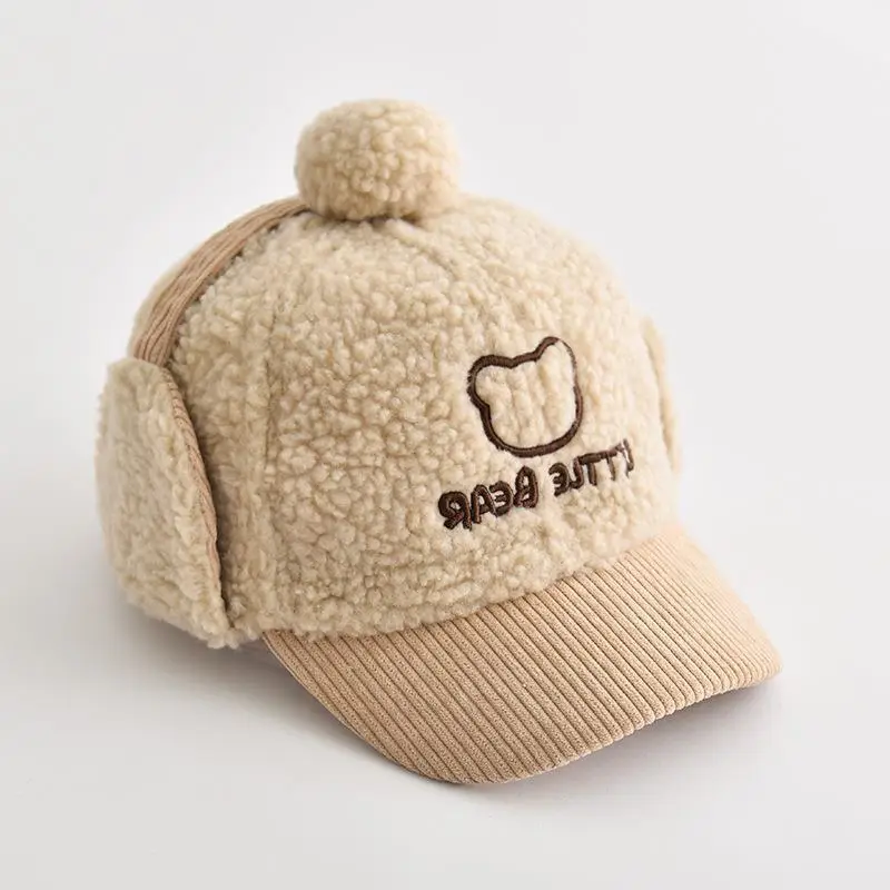 Plush Winter Hats for Boys Girls Cute Warm Cap - Image 2