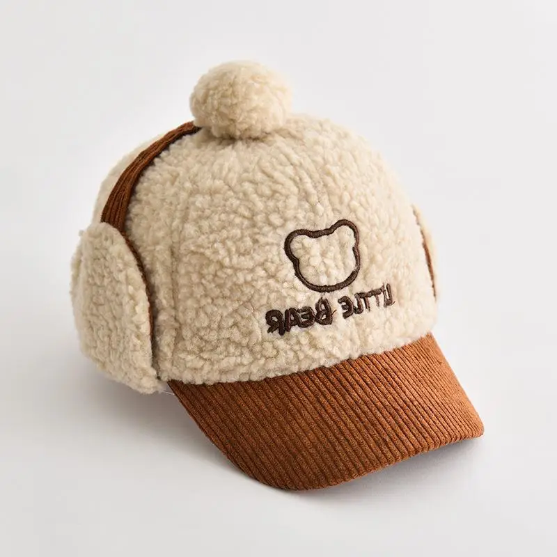Plush Winter Hats for Boys Girls Cute Warm Cap - Image 3