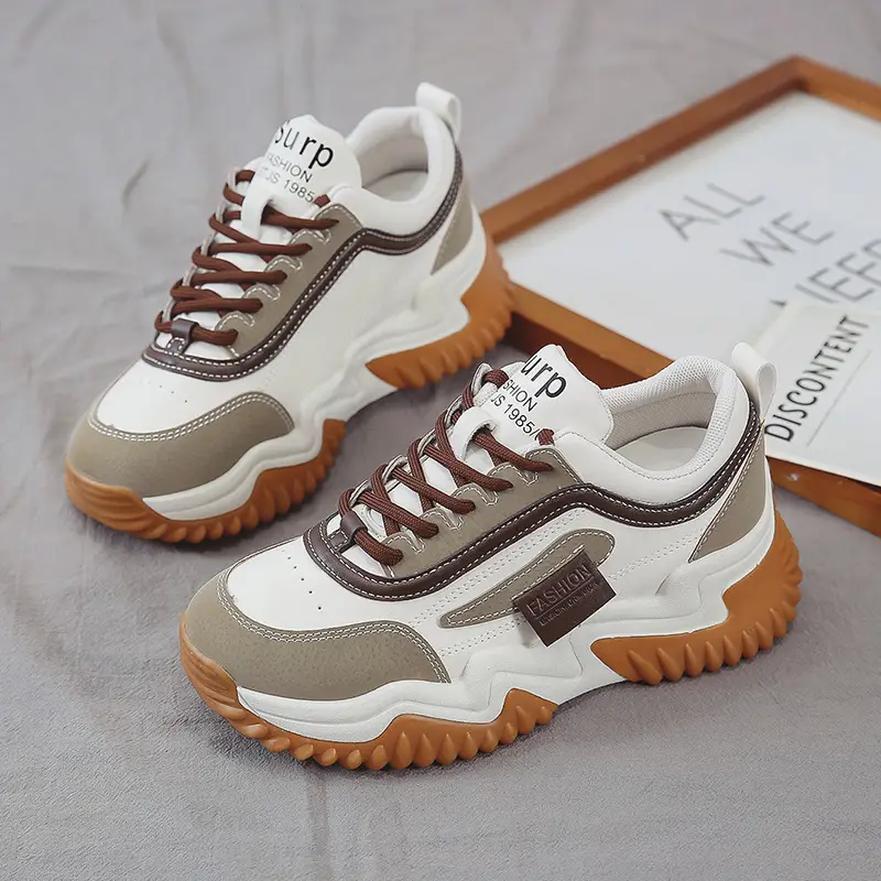 Dad Shoes 2025 Autumn New Women's Versatile Shoes Thick-Soled Women's Sports Shoes Korean Style Casual Shoes Dropshipping - Image 2